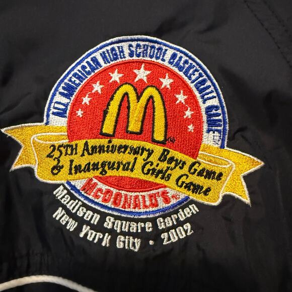 Reebok 2002 McDonald’s All American Basketball Windbreaker Jacket MSG Men’s M - Picture 4 of 12